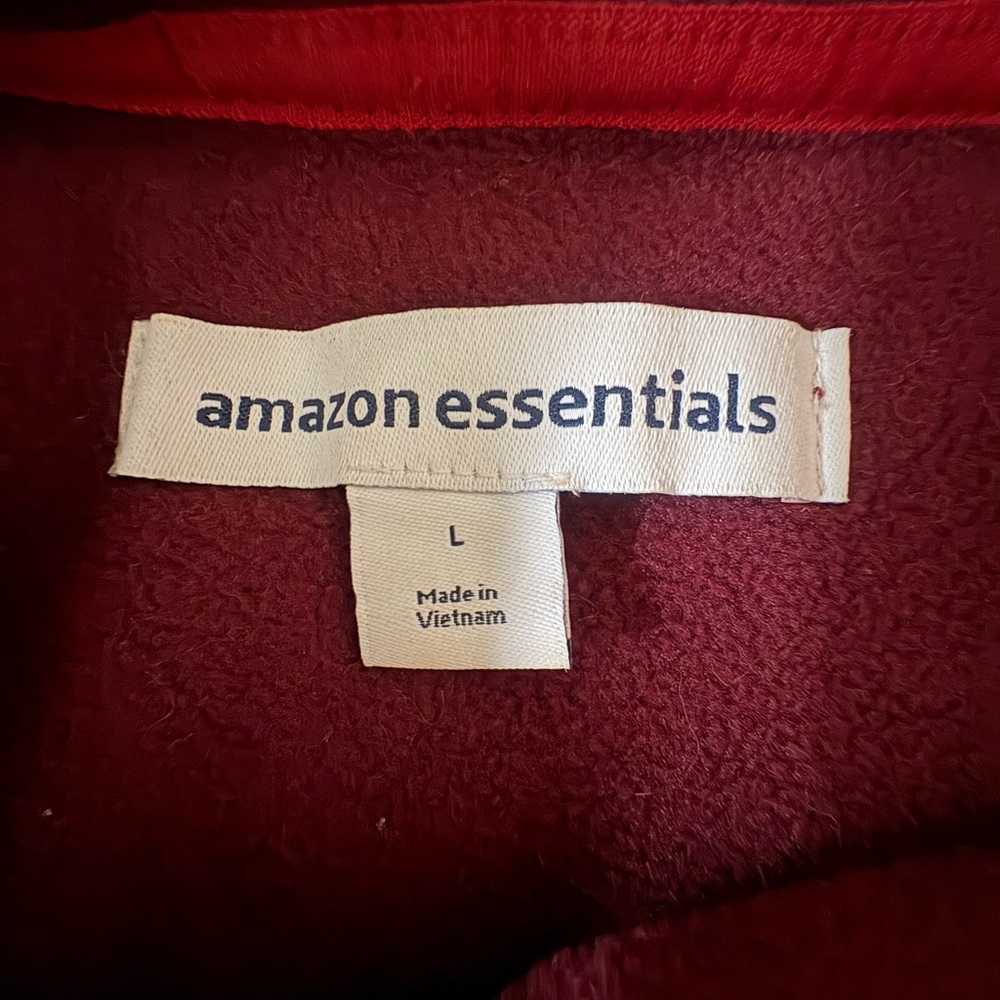 Amazon Essentials Deep Red Pullover - image 4